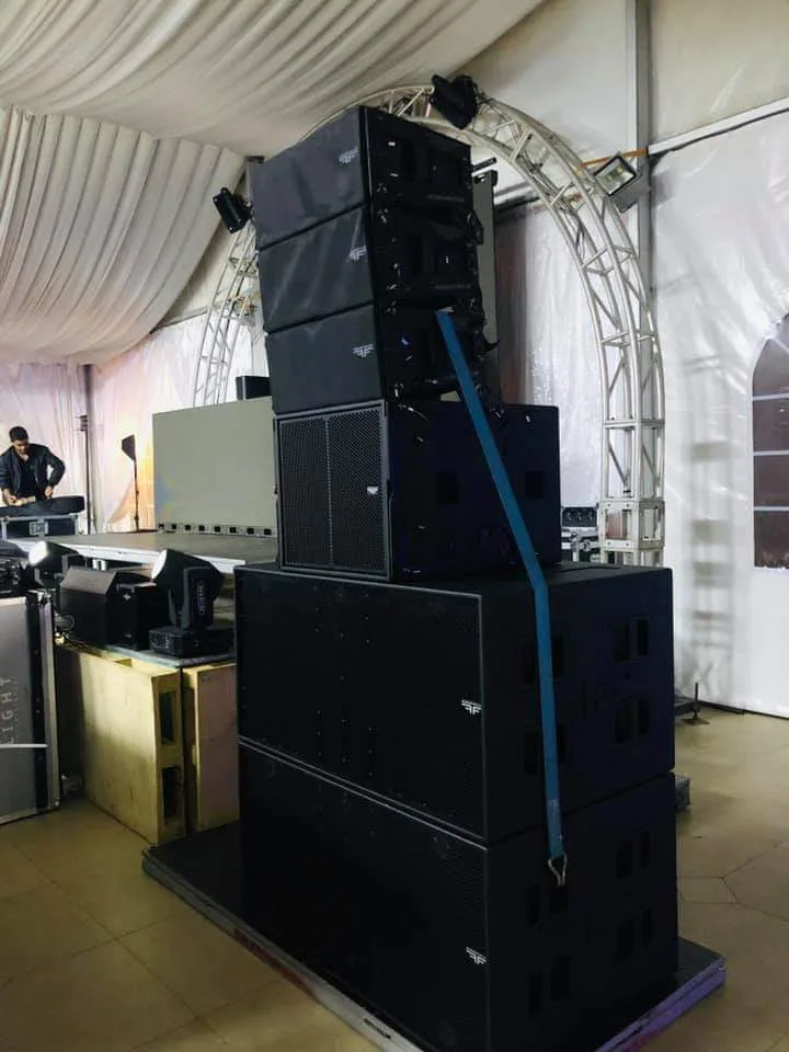 Professional line array sound system by Hyper Sonic Egypt
