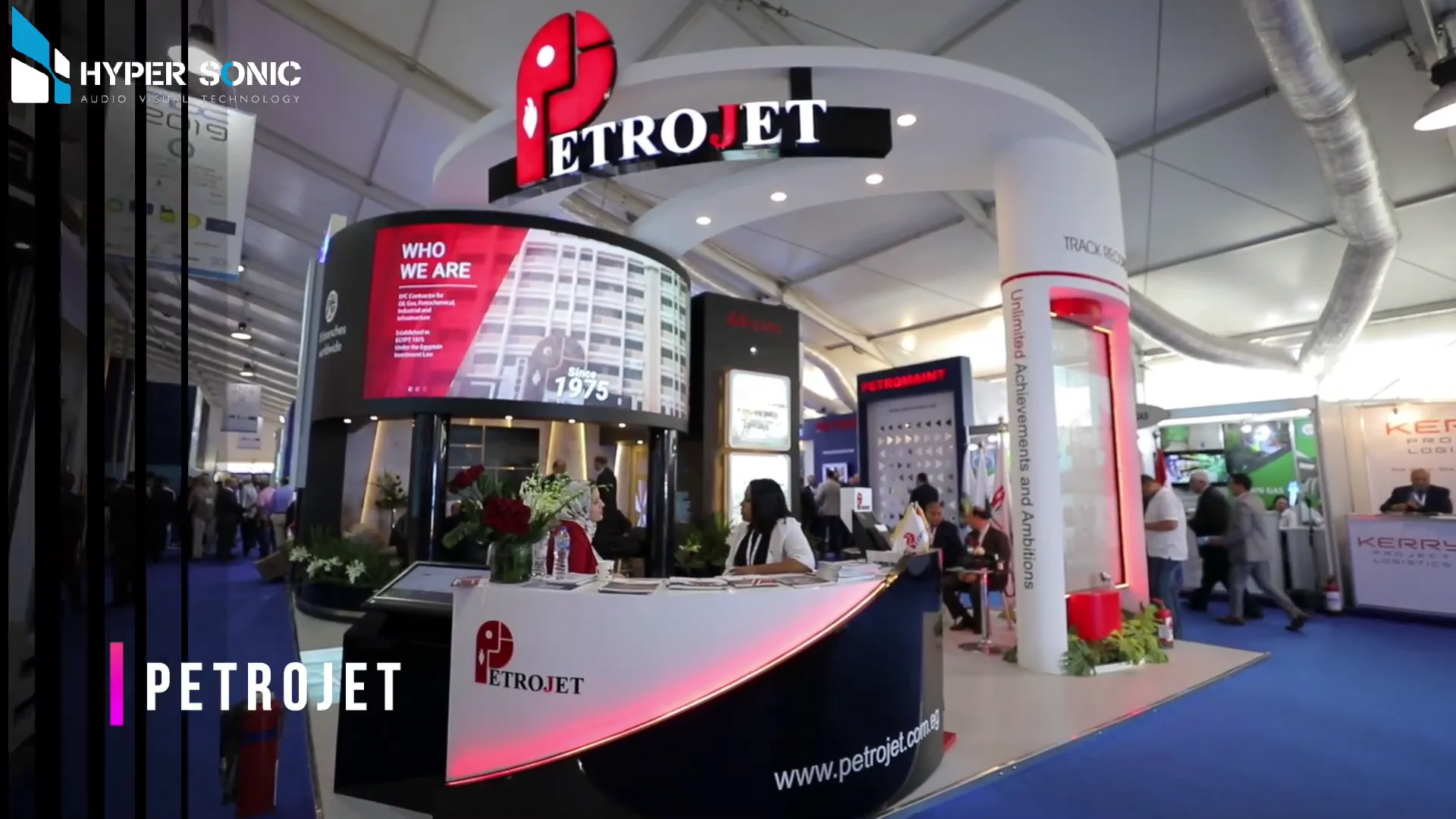 Technology exhibition booth