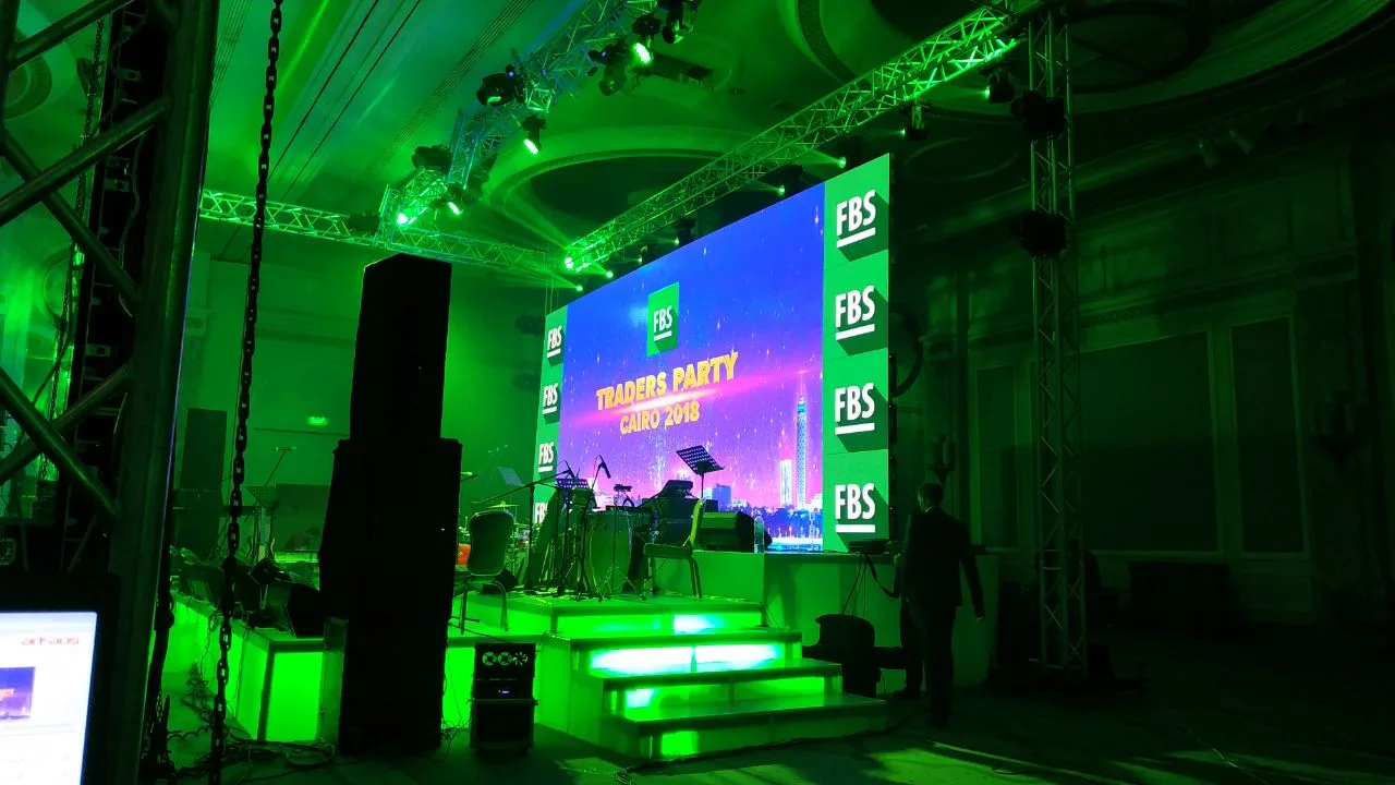 Hyper Sonic Egypt LED display installation for a professional event