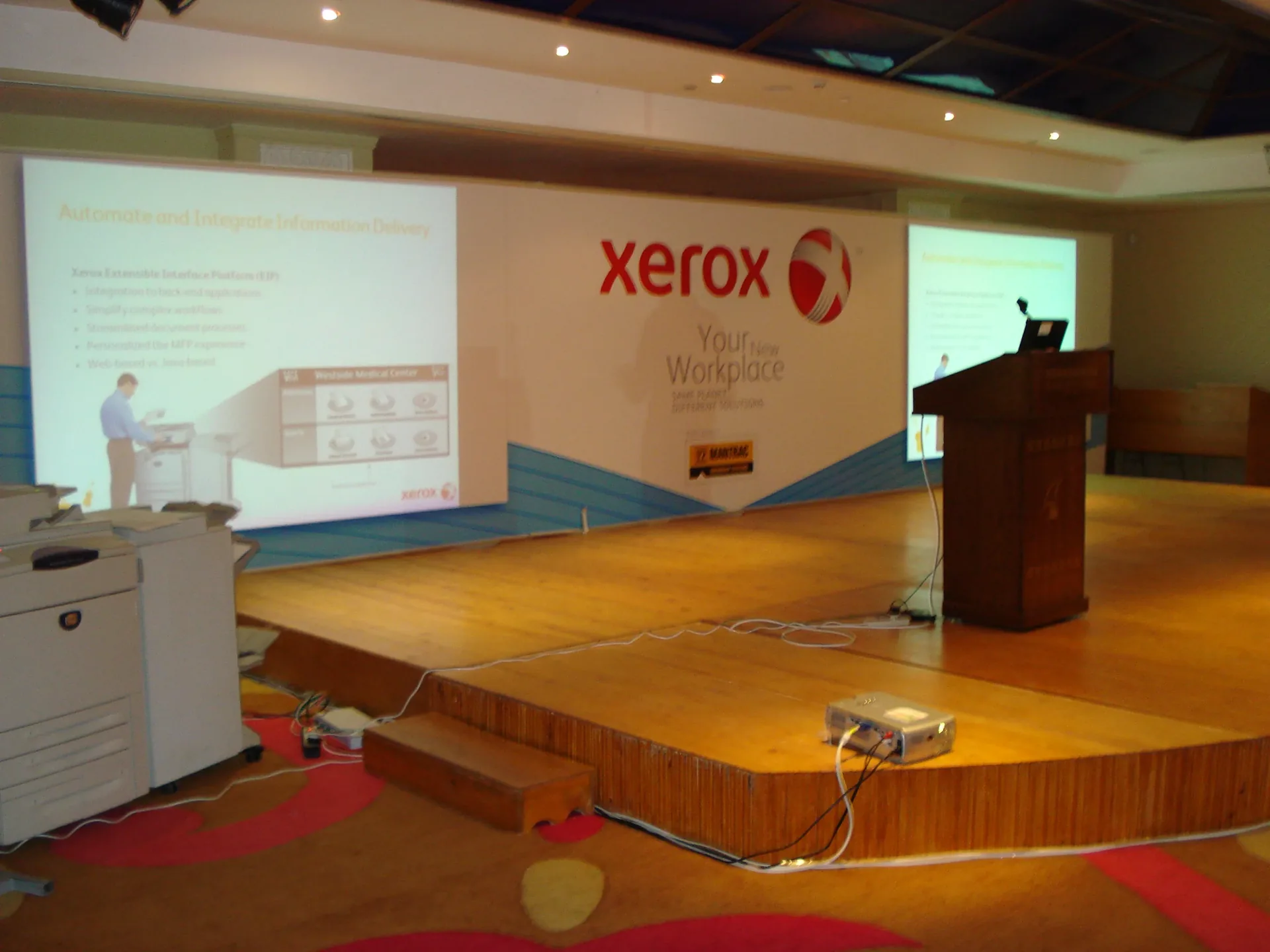 Professional projector installation