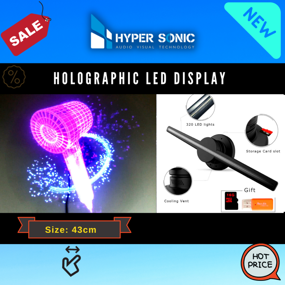Holographic LED Display Fan