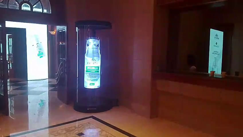 Infinity Spanish Labs Conference hologram booth and interactive technology