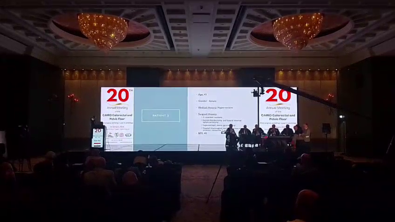 Cairo Colorectal 20th Annual Meeting LED screen and medical conference stage