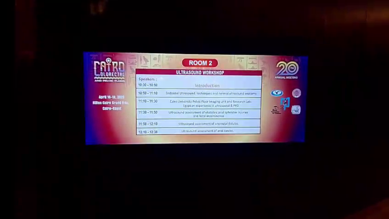 Cairo Colorectal 20th Annual Meeting — هايبر سونيك مصر