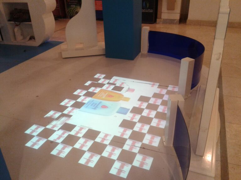 Johnson’s Baby Brand Activation – Projection Systems, Interactive Floor Projection, Professional Lighting, Professional Sound System, Technical Installation, On-site Technical Support by Hyper Sonic Egypt