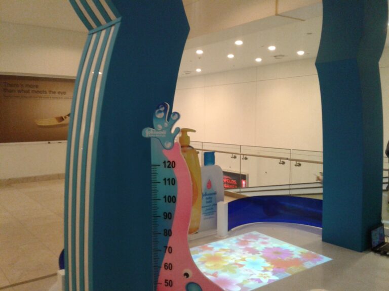 Johnson’s Baby Brand Activation – Projection Systems, Interactive Floor Projection, Professional Lighting, Professional Sound System, Technical Installation, On-site Technical Support by Hyper Sonic Egypt