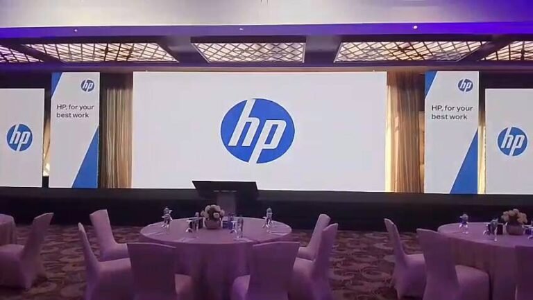 HP for Your Best Work Cairo event technology setup by Hyper Sonic Egypt
